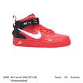 Nike Shoes | Nike Air Force 1 Mid ‘07 Lv8. Used. | Color: Black/Red | Size: 6.5b