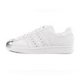 Adidas Shoes | Adidas 80s Superstar 3 Stripes Suede Metal Toe Sneakers Tennis Shoes Size 6 | Color: White | Size: 6