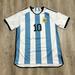 Adidas Shirts | Argentina Jersey Lionel Messi World Cup 2 Stars | Color: Blue/White | Size: Xl