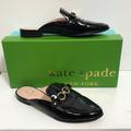 Kate Spade Shoes | Kate Spade Cece Too Black Patent Mule Flats Sz7 | Color: Black/Gold | Size: 7