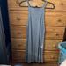 American Eagle Outfitters Dresses | American Eagle Long Tank Top Dress | Color: Blue/Tan/White | Size: L