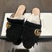 Gucci Shoes | Gucci Marmont Backless Loafer | Color: Black | Size: 5