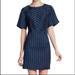 Rebecca Minkoff Dresses | Euc Rebecca Minkoff Size 6 Black&Blue Stripeddress | Color: Black/Blue | Size: 6