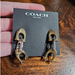 Coach Jewelry | Coach Triple-C Drop Linked Signature Drop Earrings Gold & Silver-Tone Plating | Color: Gold/Silver | Size: Os