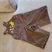 Disney Bottoms | Disney Embroidered Mickey Brown Corduroy Overalls Sz 12-18 Mo | Color: Brown | Size: 12-18mb