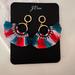 J. Crew Jewelry | J.Crew Multi-Colored Fringe Earrings | Color: Red | Size: Os