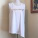 Jessica Simpson Tops | Jessica Simpson Warm Up Tank Top | Color: White | Size: L