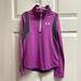 Under Armour Shirts & Tops | Girl’s Quarter Zip Under Armour Top | Color: Gray/Purple | Size: Xsg