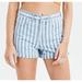 American Eagle Outfitters Shorts | American Eagle Striped Mom Short In Blue And White Denim Plus Size Us 20 | Color: Blue/White | Size: 20