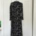 Zara Dresses | Black Printed Dress M Size. Brand Zara | Color: Black | Size: M