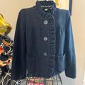 J. Crew Jackets & Coats | J Crew Black Wool Jacket | Color: Black | Size: 12