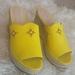 Kate Spade Shoes | Kate Spade Kenley Leather Wedges Sandals. New Without Box | Color: Yellow | Size: 9