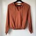 Anthropologie Tops | Anthropologie | Cloth & Stone Brown Boho Long Sleeve Top Size:Xxs | Color: Brown | Size: Xxs