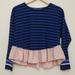 Anthropologie Tops | Anthropologie Deletta Striped Ruffle Long Sleeve Top S | Color: Pink | Size: S