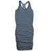 Athleta Dresses | Athleta Ember Pima Cotton Striped Ruched Dress Sz Mt(Medium Tall) | Color: Blue/Gray | Size: Mt