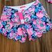 Lilly Pulitzer Shorts | Lilly Pulitzer Nwt Buttercup Knit Short Oyster Bay Navy Sz4 Pink Blue | Color: Blue/Pink | Size: 4