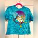 Disney Tops | Disney Aladdin Crop Top | Color: Blue | Size: L