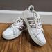 Adidas Shoes | Adidas Youth Grand Court Sneakers Lace-Up White Rose Gold Girls Size 2 | Color: Gold/White | Size: 2g