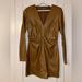 Zara Dresses | Brown Leather Dress | Color: Brown | Size: M