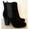 Coach Shoes | Coach Odelle Black Suede High Heel Ankle Boots 7 Nwt | Color: Black | Size: 7