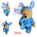 Disney Other | Disney Winnie The Pooh Easter Bunny Mini Bean Bag | Color: Blue/Pink | Size: 8”