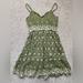 Jessica Simpson Dresses | Jessica Simpson Floral Embroidered Tiered Sleeveless Green Dress Size Medium | Color: Green/White | Size: M