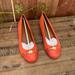Coach Shoes | Coach Leila Orange Ballet Flats Women’s Size 7 | Color: Gold/Orange | Size: 7