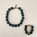 J. Crew Jewelry | J. Crew - Blue/Green Faceted Square Stone Necklace & Bracelet Set | Color: Blue/Green | Size: Os