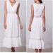 Anthropologie Dresses | Anthropologie Leifnotes Mallorca White Eyelet Midi Midaxi Maxi Dress Bridal | Color: White | Size: 8