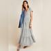 Anthropologie Dresses | Anthropologie Maeve Gillian Grey Tiered Maxi Dress Size Small | Color: Gray | Size: S
