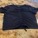 Athleta Tops | Athleta Women’s Cropped T-Shirt. Cinch Front. Size Small. Black Color. | Color: Black | Size: S