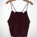 Brandy Melville Tops | Brandy Melville Burgundy Cropped Loose Fit Tank Top One Size | Color: Red | Size: Os