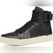 Gucci Shoes | Gucci Black Nylon Leather Gg Guccissima High Top Sneakers Shoes | Color: Black | Size: 11