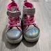 Disney Shoes | Disney Jr Minnie Mouse Light Up Tennis Shoes High Top Unicorn Rainbow Pink 7c | Color: Pink | Size: 7bb