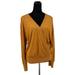 Anthropologie Sweaters | Anthropologie Mustard Soft Faux Wrap Long Sleeve Sweater Size Large | Color: Gold/Yellow | Size: L