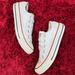 Converse Shoes | Converse Chuck Taylor All Stars White Women’s 6 Men’s 4 Low Top Canvas | Color: Red/White | Size: 6