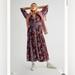 Free People Dresses | Free People Punk Prairie Midi Dress | Color: Brown/Purple | Size: L