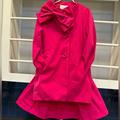 Kate Spade Matching Sets | Girls Pink Katespade Size 7 Trench/Skirt Set!Large Bow Button Down Jacket | Color: Gold/Pink | Size: 7g