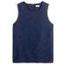 J. Crew Tops | J. Crew Women’s Navy Blue Sleeveless Textured Tank Top With Scallop Trim *Nwt* | Color: Blue | Size: S