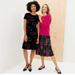 J. Crew Dresses | J. Crew Black Velvet Floral Shortsleeved Dress | Color: Black/Red | Size: 10