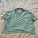 Under Armour Tops | Large Under Armour Crop Baby Blue Tshirt | Color: Blue | Size: L
