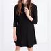 Madewell Dresses | Madewell Ribbed Mockneck Mini Dress | Color: Black | Size: Xxs