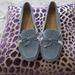 Michael Kors Shoes | Michael Kors Sutton Powder Blue Suede Moccasin Flat | Color: Blue/Silver | Size: 9.5