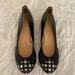 J. Crew Shoes | J Crew Cece Black Leather Ballet Flats | Color: Black | Size: 8.5