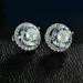 Anthropologie Jewelry | 2.4 Kt. Moissanite & Sterling Silver Studs | Color: Silver | Size: Os