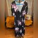 Torrid Dresses | Black And Pink Floral Wrap Dress Size 2 | Color: Black/Pink | Size: 2x