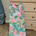 Lilly Pulitzer Dresses | Floral Lily Pulitzer Dress | Color: Blue/Pink | Size: 10