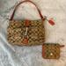 Coach Accessories | Coach Shoulder Bag And Matching Wallet | Color: Brown/Orange | Size: Os