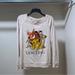 Disney Tops | Girls Cream Thin Long Sleeve Reversible Shirt Lion King Size Xxl 19 | Color: Cream | Size: Xxl (19)