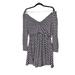 Free People Dresses | Free People Maverick Eggplant Gray Slub Knit Stripe Mini Dress M Nwt. Msrp$128 | Color: Gray/Purple | Size: M